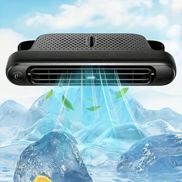 BreezeRide – Dual Turbo USB Car Fan