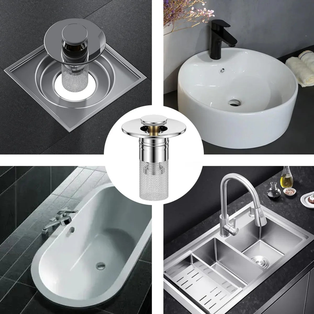 FlowBlocker – Heavy Duty Steel Drain Strainer