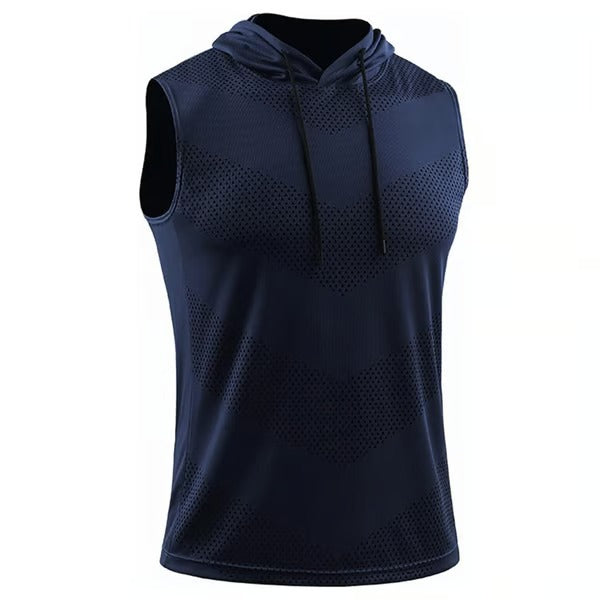 FlexDry – Sleeveless Hooded Fitness Shirts (3-Pack)