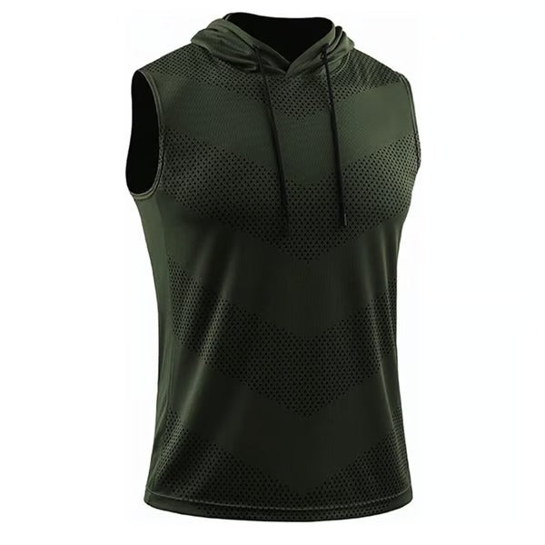 FlexDry – Sleeveless Hooded Fitness Shirts (3-Pack)