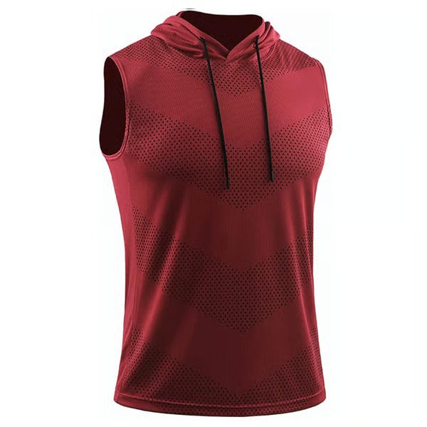 FlexDry – Sleeveless Hooded Fitness Shirts (3-Pack)