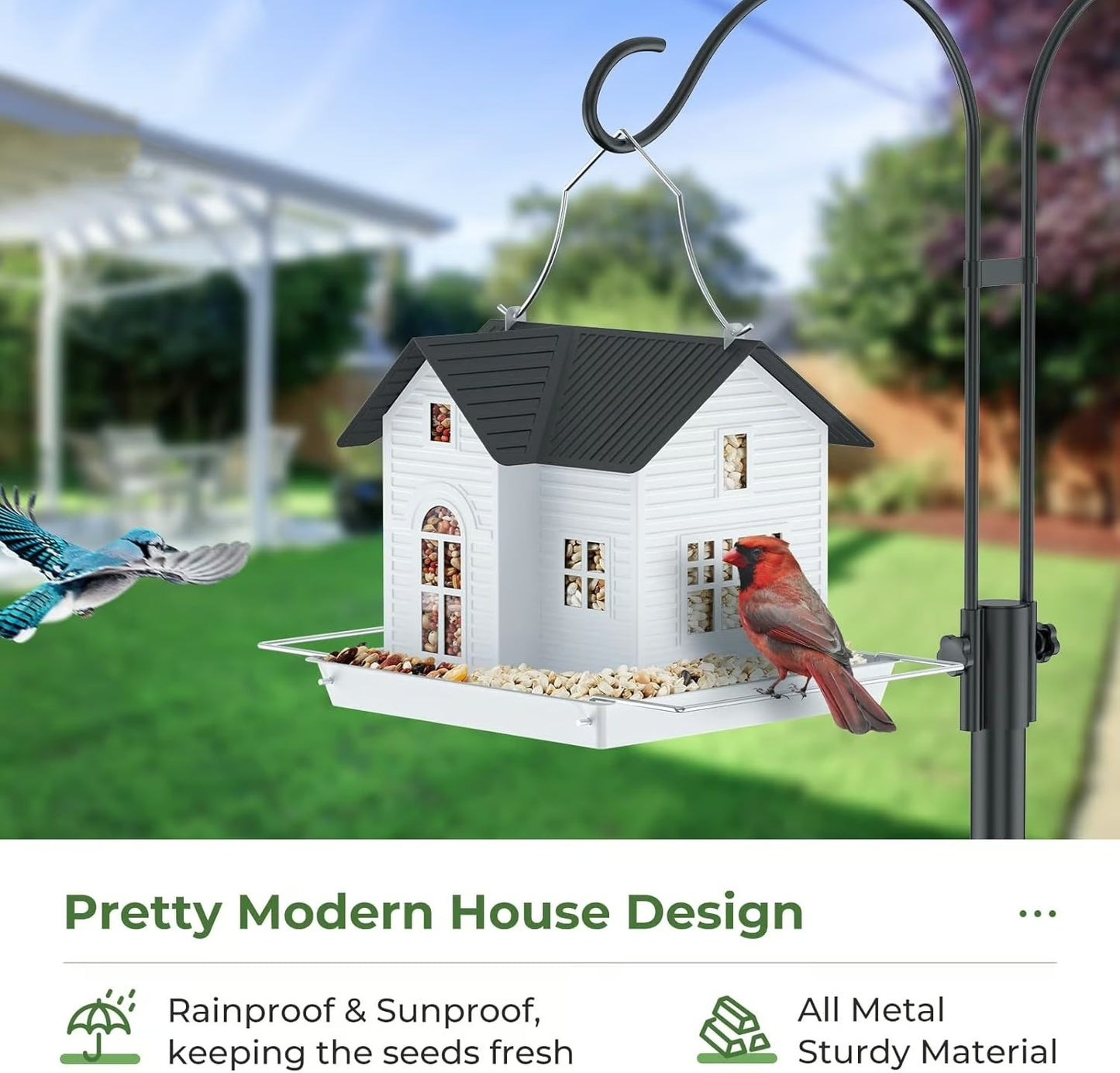FeatherGlow – Solar Powered Light Up Bird Feeder
