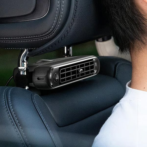 BreezeRide – Dual Turbo USB Car Fan