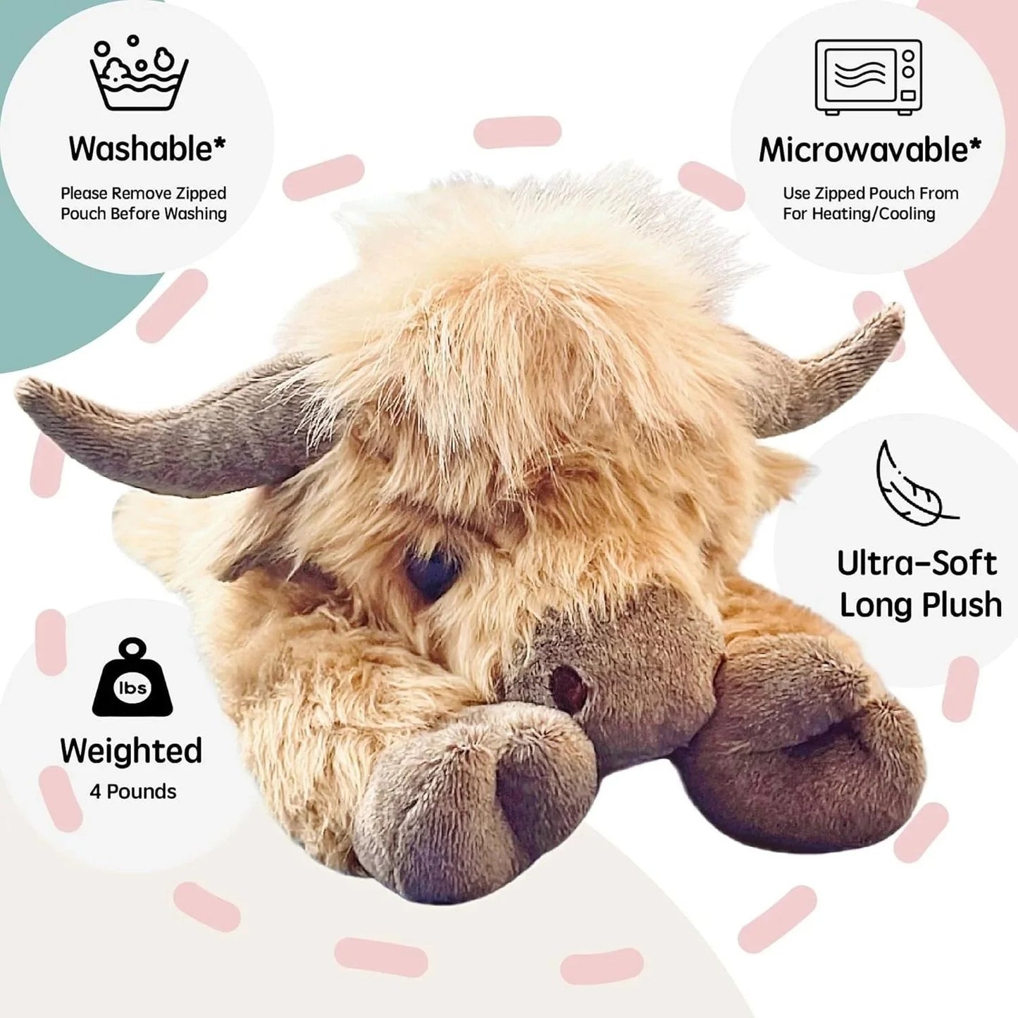MooCuddle – Plush Highland Cow Toy