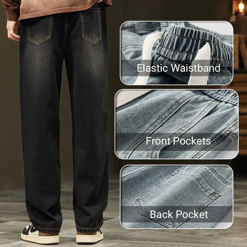 UrbanEase – Men’s Loose Straight Jeans