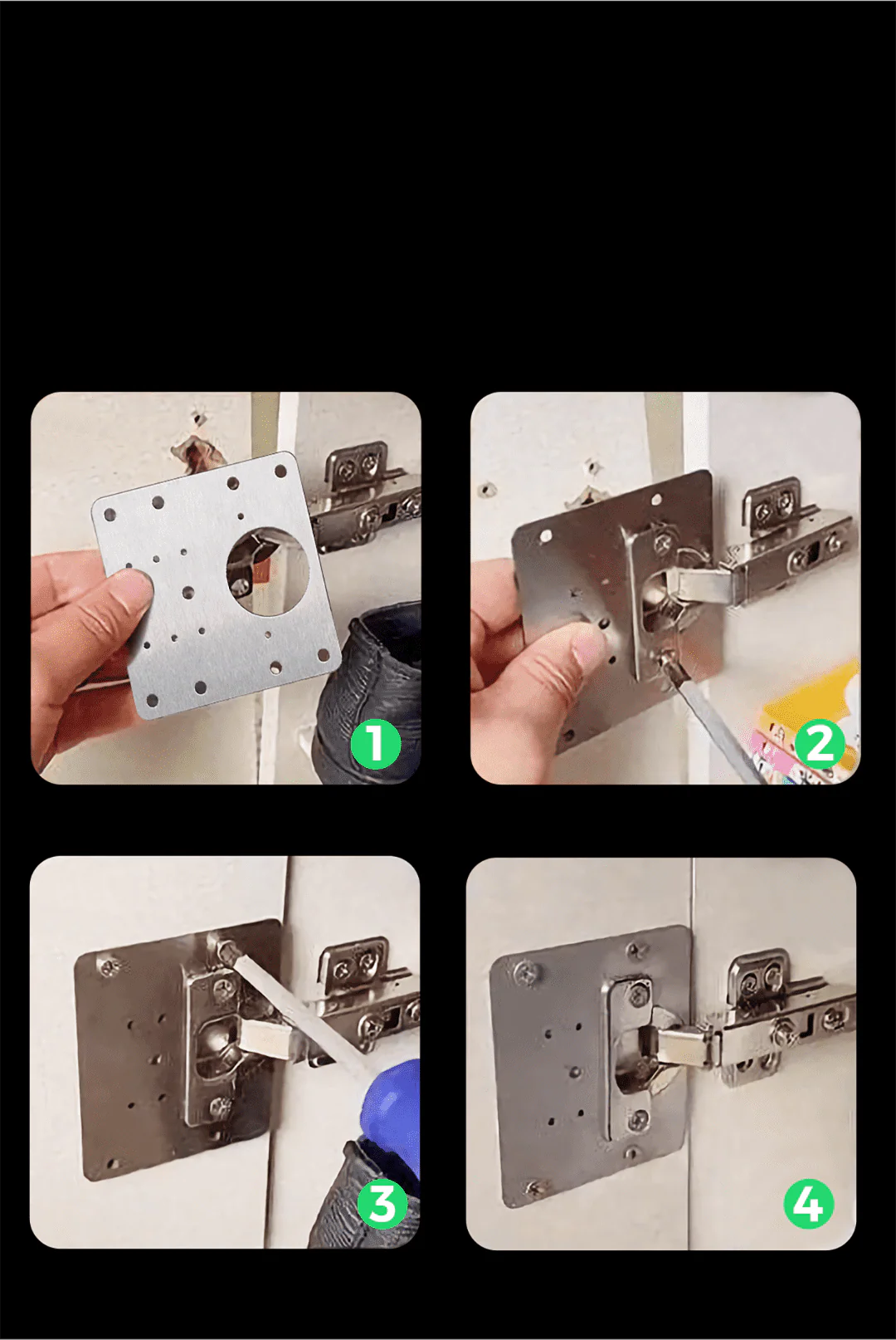 HingeMate – Cabinet Door Repair Plate