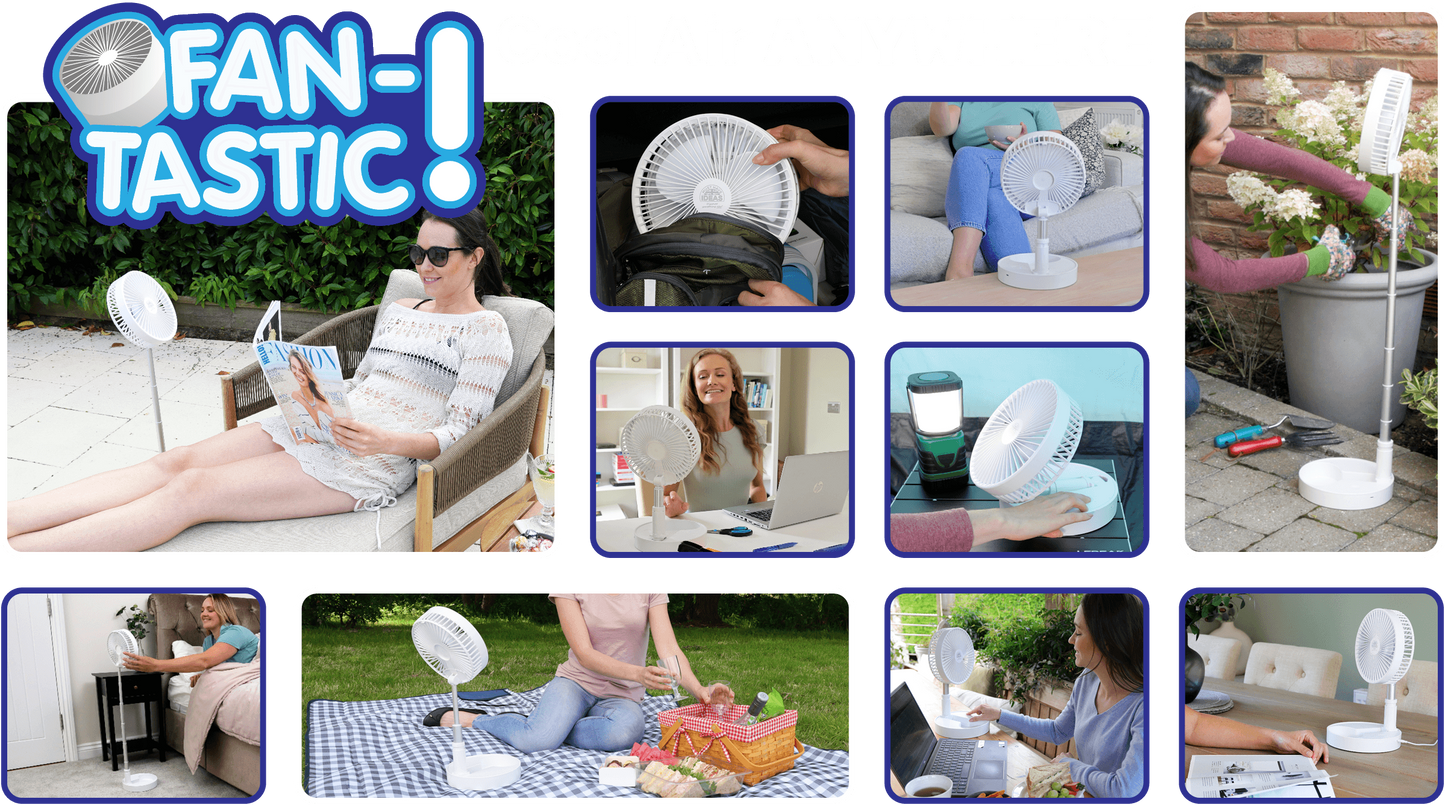 ChillPort | 2-in-1 Foldable Air Fan