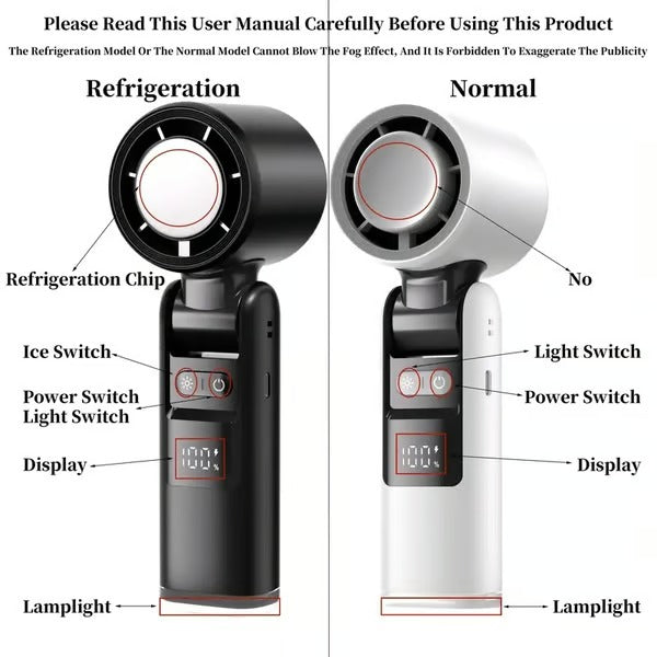 FrostGear – Turbo Ice-Cooling Handheld Fan