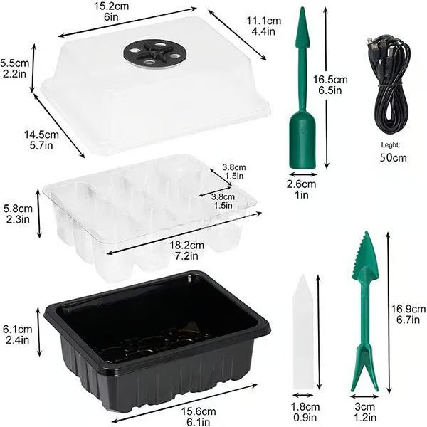 SproutDome – Adjustable Humidity Seed Starter Trays