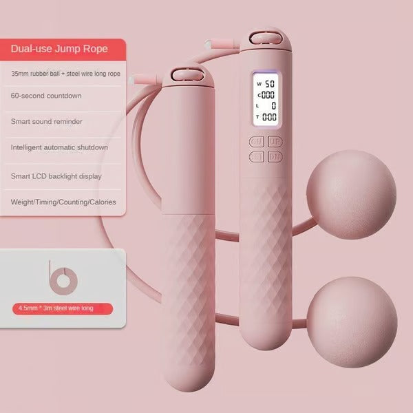 PulseFit - 2-in-1 Weighted Digital Jump Rope for Total Body Burn