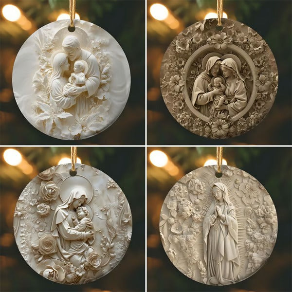 GloriaNativity – Holy Family 3D Christmas Ornament