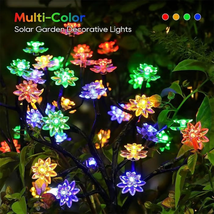 BlossomGlow – Solar Cherry Blossom Garden Lights