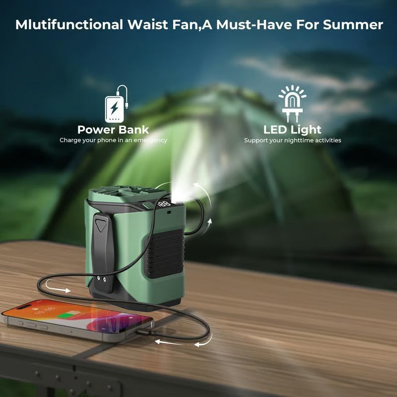 ClipCool – Portable Waist Fan with USB Charging