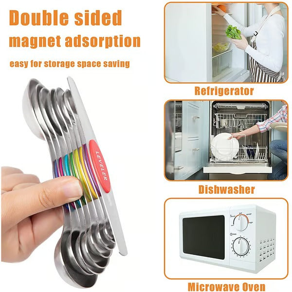 MagniSpoon – Sleek Magnetic Measuring Spoon Set
