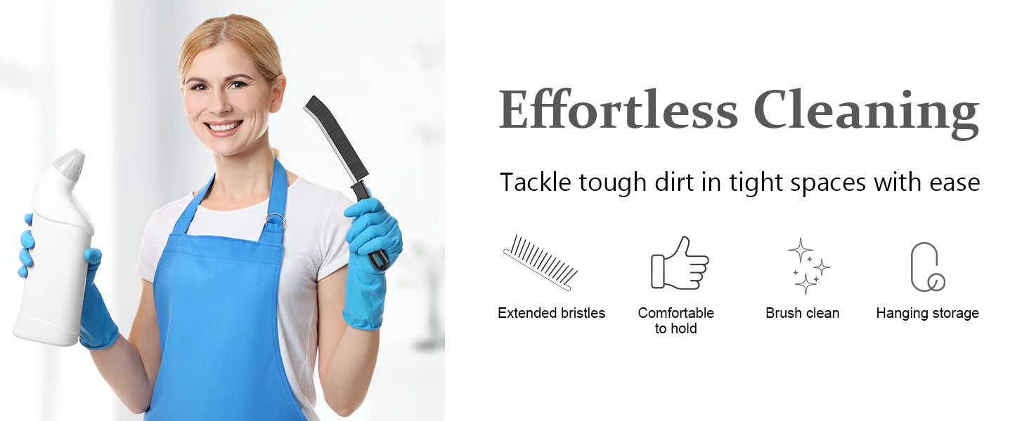 GrimeBuster – 5 in 1 Crevice & Tile Cleaning Brush Set