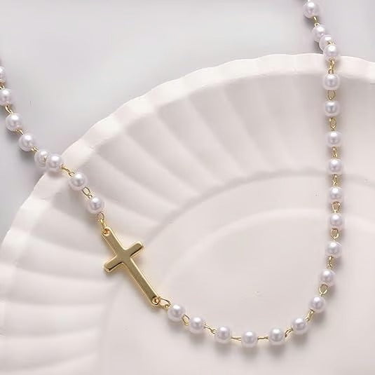 FaithLuxe – Simple Cross Necklace, Anklet & Bracelet