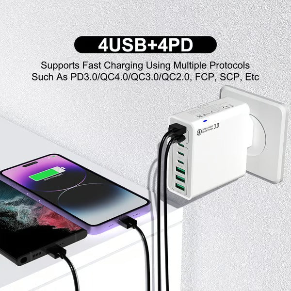 PowerPort – 8 in 1 Waterproof USB Fast Charger