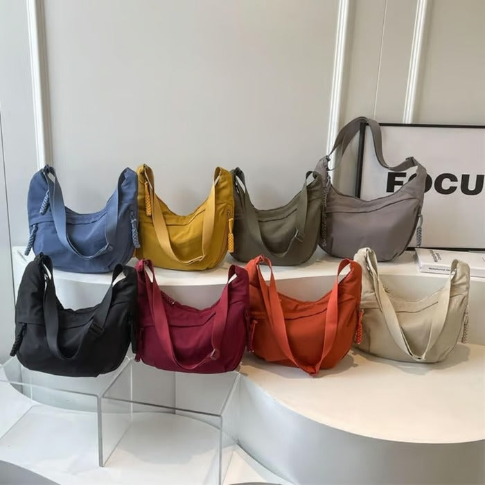 UrbanEase – Nylon Crossbody Hobo Bag
