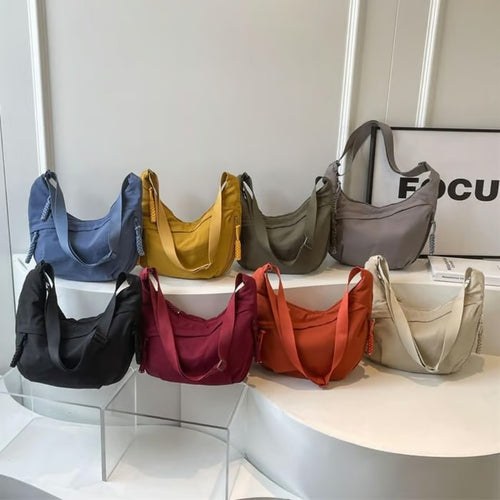 UrbanEase – Nylon Crossbody Hobo Bag
