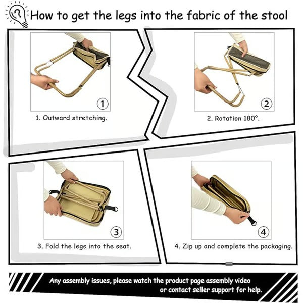 TrekSeat – Portable Foldable Hiking Stool
