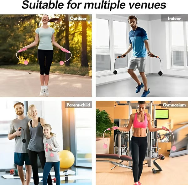 PulseFit - 2-in-1 Weighted Digital Jump Rope for Total Body Burn