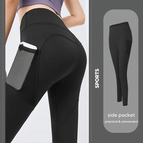 CurveLuxe – High Waisted Tummy Control Training Leggings