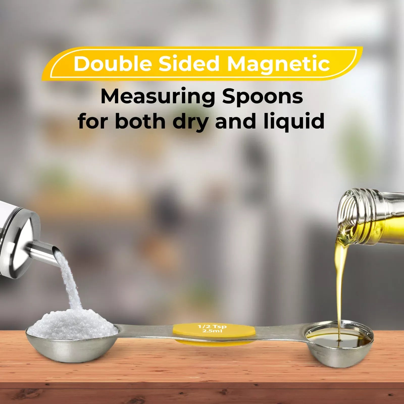 MagniSpoon – Sleek Magnetic Measuring Spoon Set