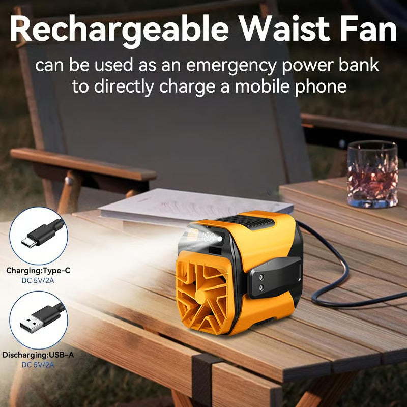 ClipCool – Portable Waist Fan with USB Charging