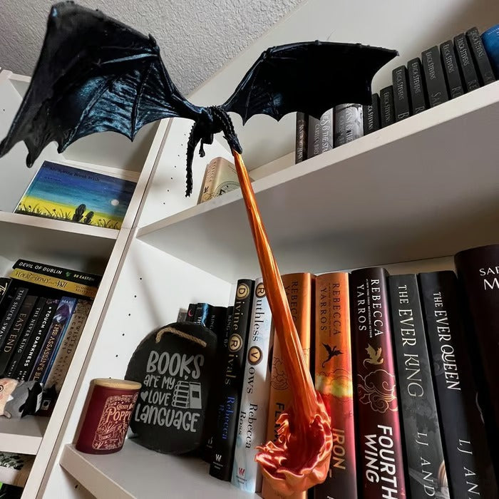 FlameKeep – Dragon Fire Book Nook Insert
