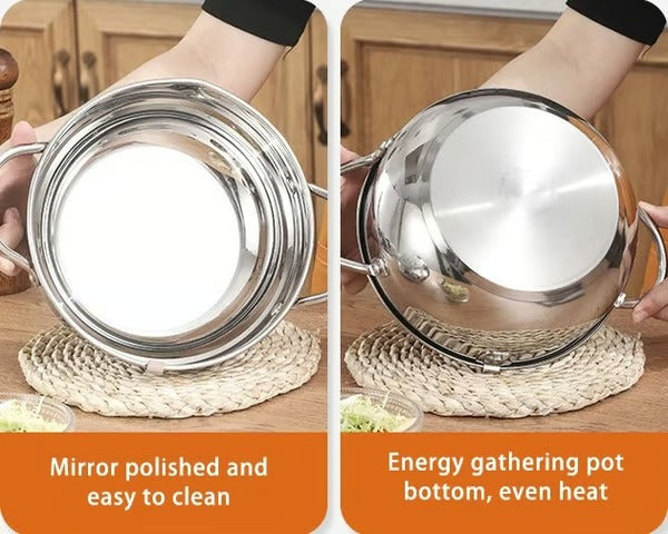 FryMaster – Stainless Steel Deep Fry Pot with Thermometer