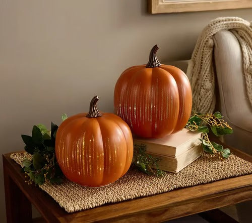 StarlitGlow – Illuminated Starry Night Pumpkins