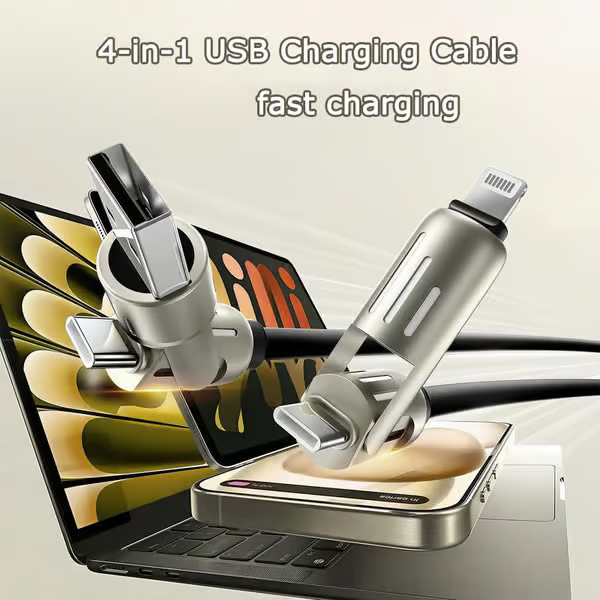 ChargeMax - 4 in 1 USB Cable with 240W Fast Charging