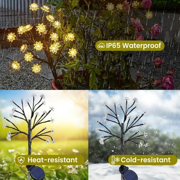 BlossomGlow – Solar Cherry Blossom Garden Lights