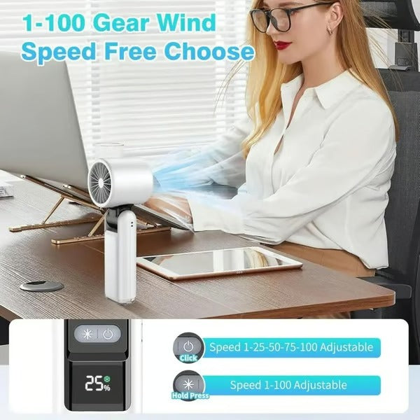 FrostGear – Turbo Ice-Cooling Handheld Fan