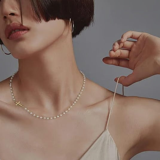 FaithLuxe – Simple Cross Necklace, Anklet & Bracelet