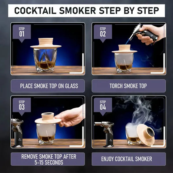 SmokeSip – Cocktail Smoker Bartender Kit