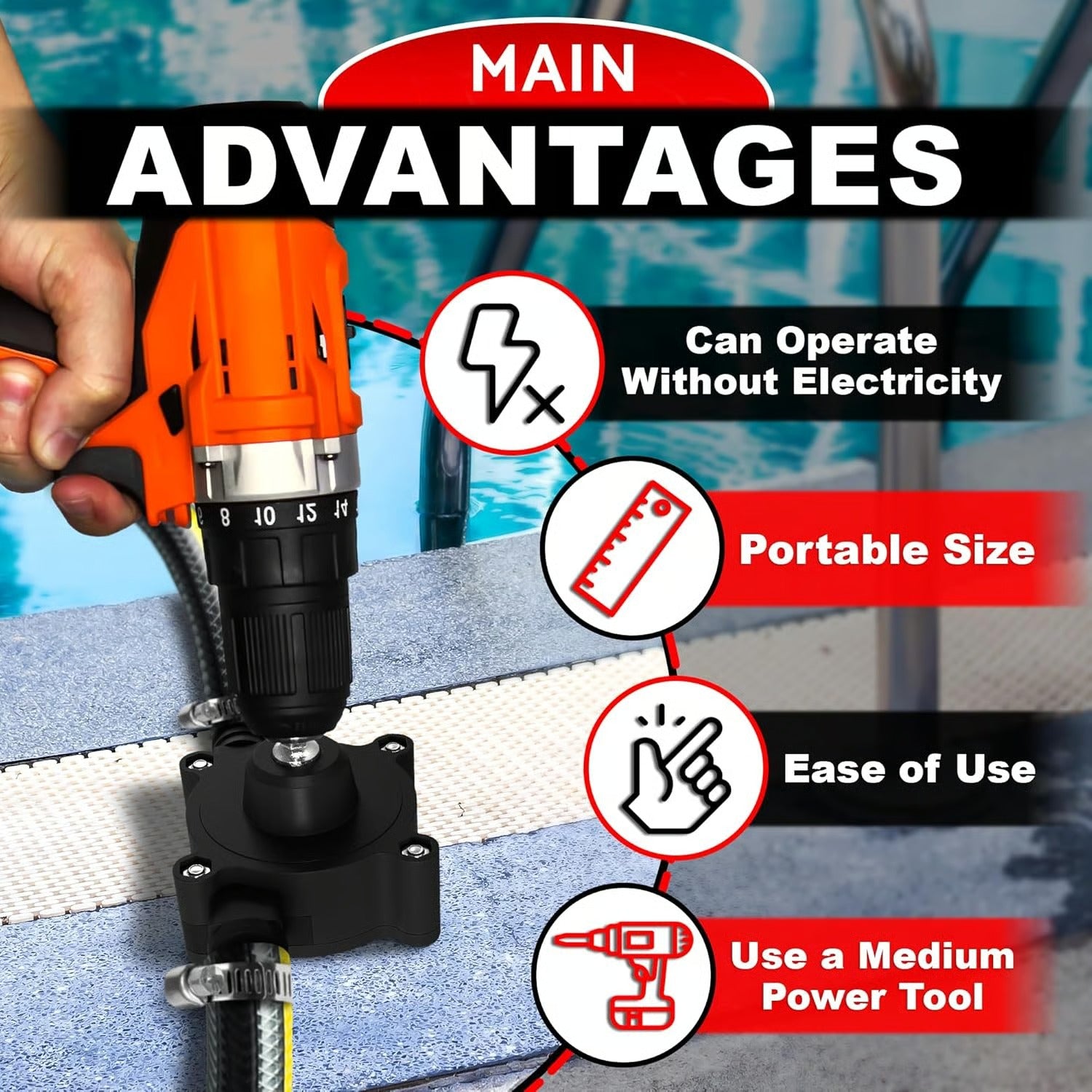 PumpMate – Electric Drill Water Transfer Tool