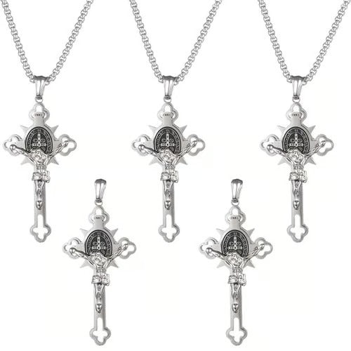 🙏ST.Benedict Protection Cross Power Pendant Necklace