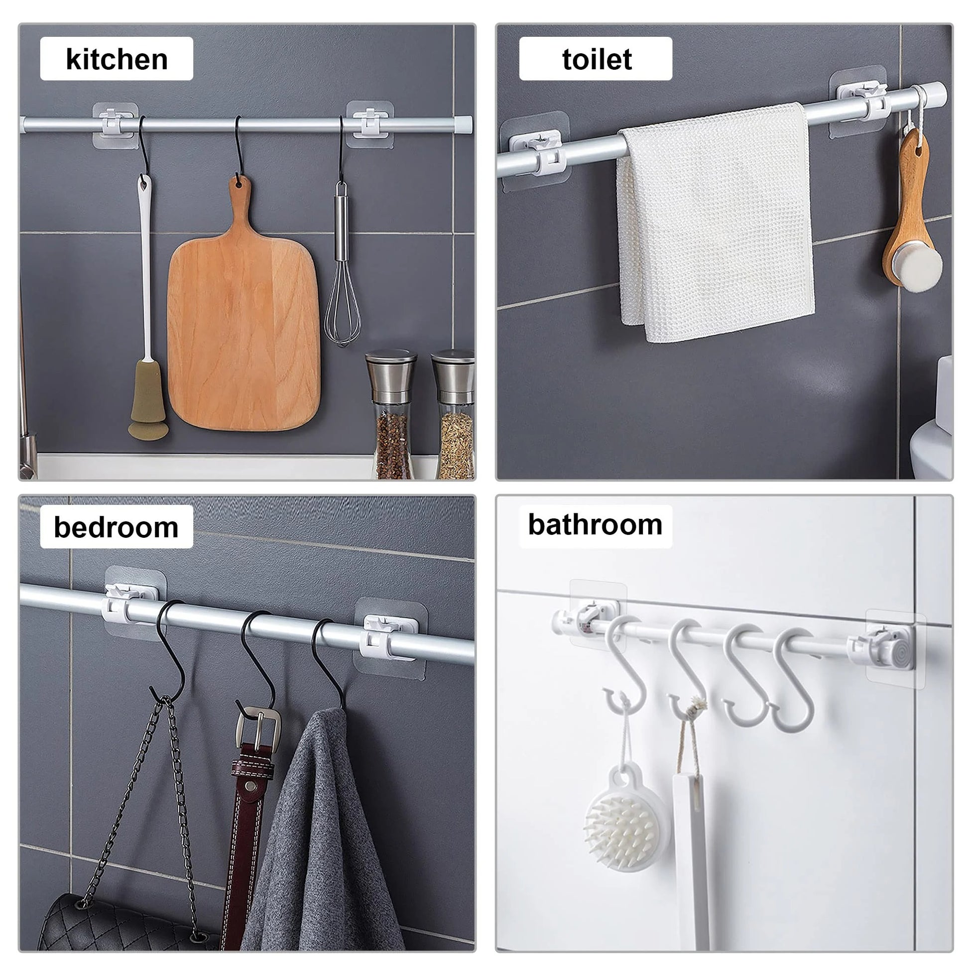 QuickHang – No Drill Curtain Rod Brackets