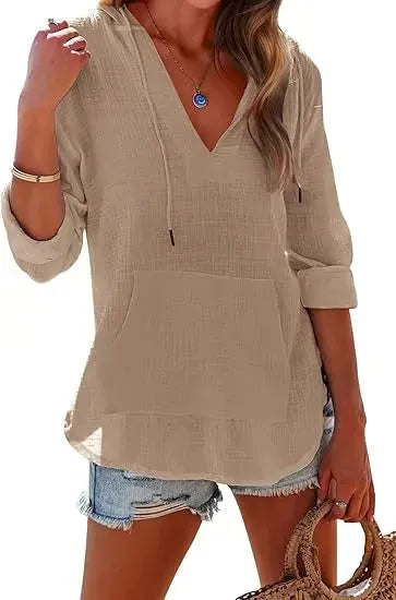 BreezeGlow – Lightweight Hooded Swim Wrap