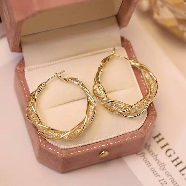 TwistLuxe – S925 Sterling Silver Fashion Earrings