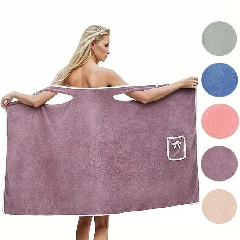 AquaWrap – Plus Size Wearable Shower Skirt