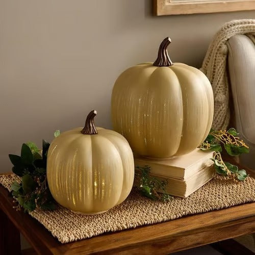 StarlitGlow – Illuminated Starry Night Pumpkins