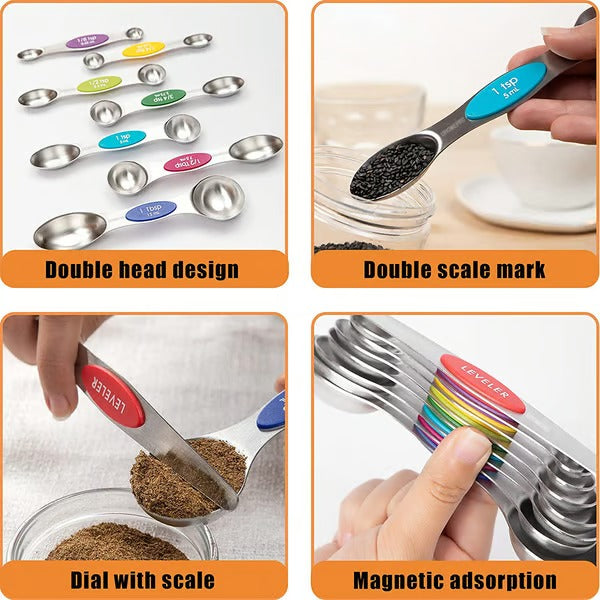 MagniSpoon – Sleek Magnetic Measuring Spoon Set