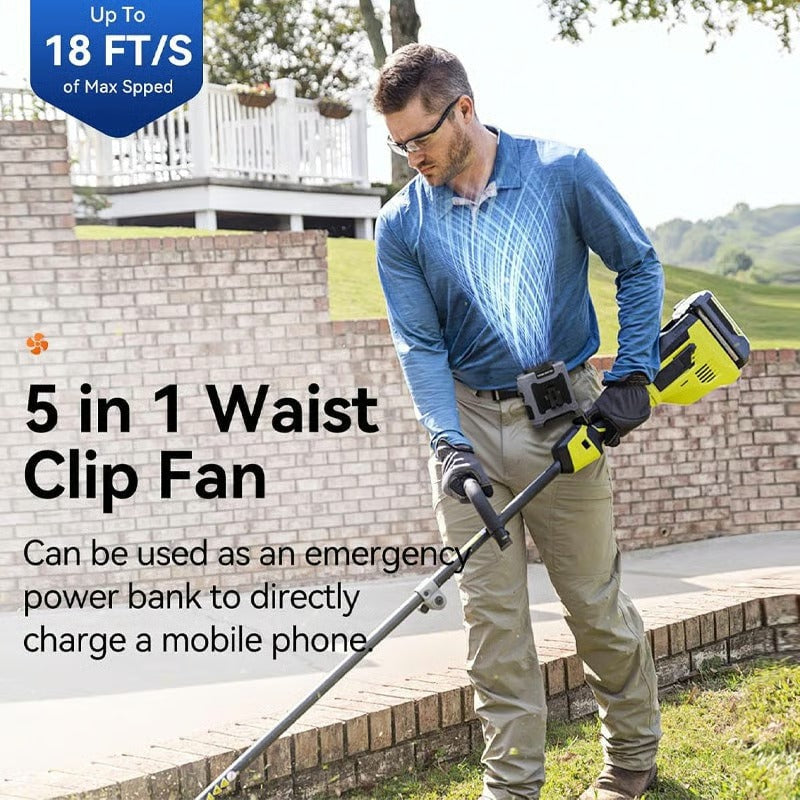 ClipCool – Portable Waist Fan with USB Charging