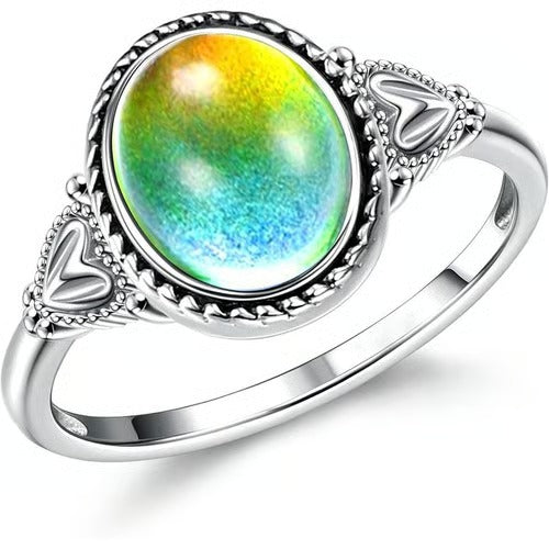 LunaMood – Color Changing Moonstone Ring