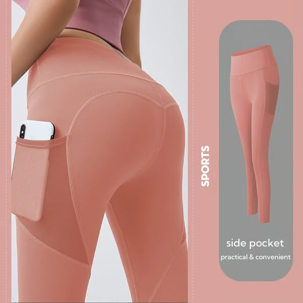 CurveLuxe – High Waisted Tummy Control Training Leggings