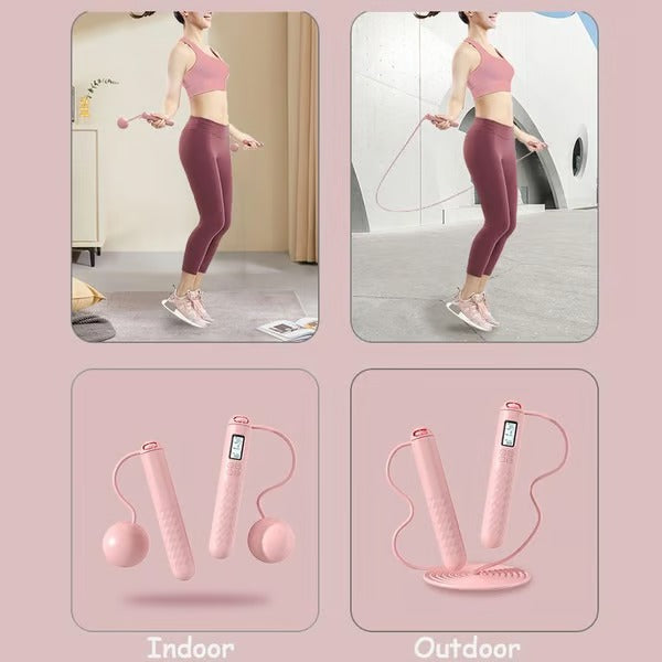 PulseFit - 2-in-1 Weighted Digital Jump Rope for Total Body Burn