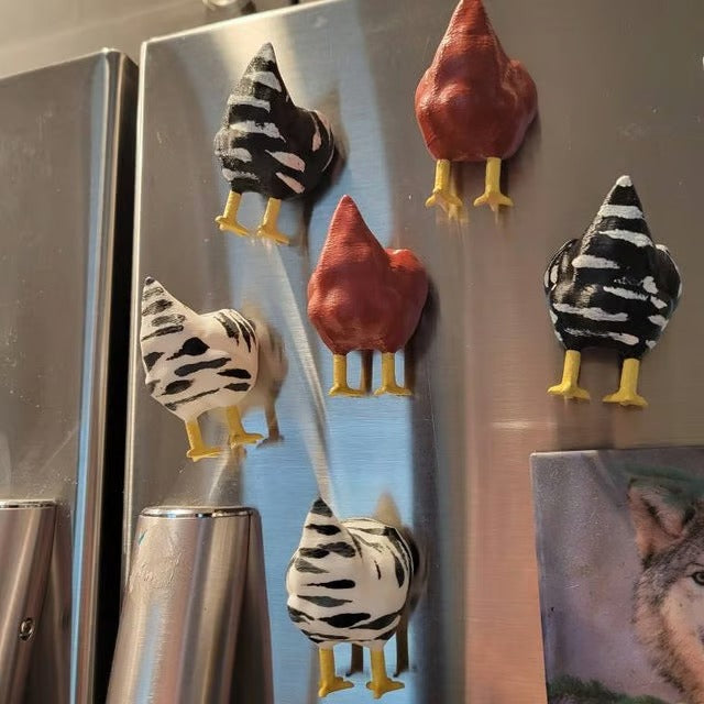 CluckTails – Quirky Chicken Butt Fridge Magnets