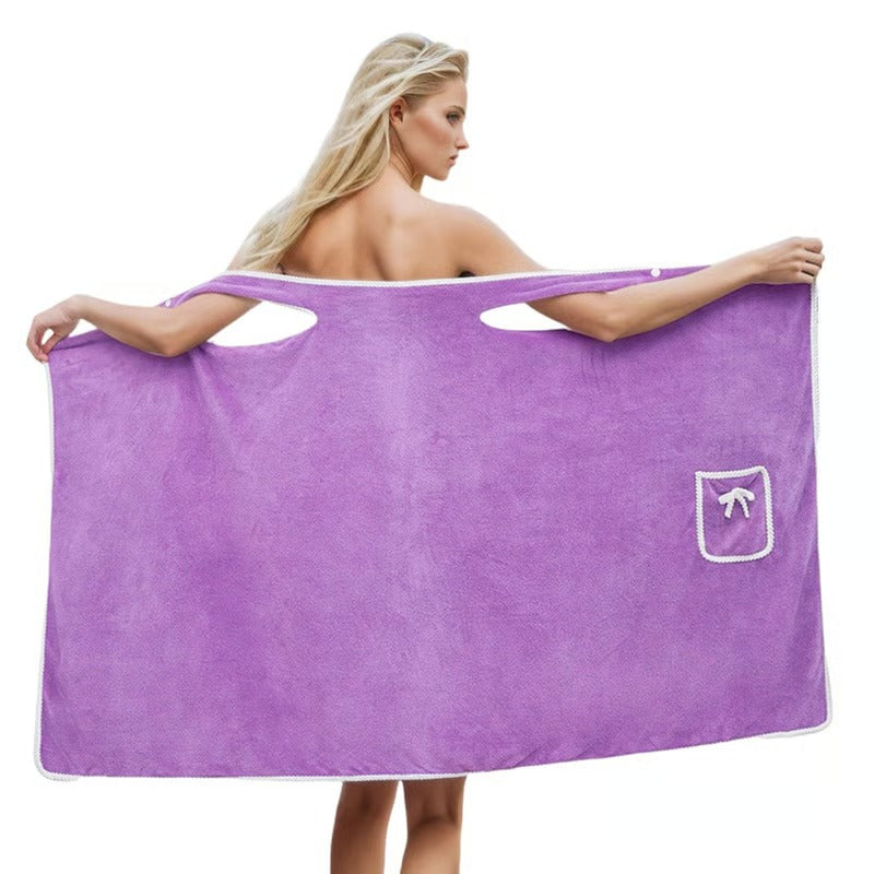AquaWrap – Plus Size Wearable Shower Skirt